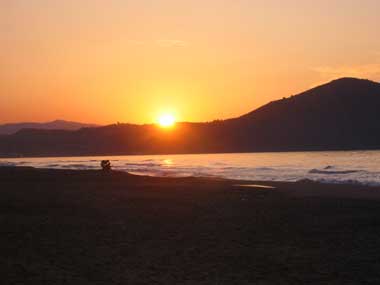 Sonnenuntergang auf Kreta in Chania